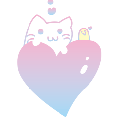 [LINEスタンプ] ねこのニーちゃん と とりのリーちゃん