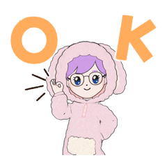 [LINEスタンプ] アッコちゃんは今日も元気だぜ！