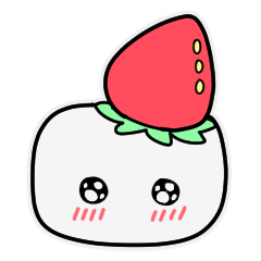 [LINEスタンプ] いちごマシュマロの妖精