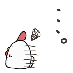 [LINEスタンプ] 無気力なニワトリ