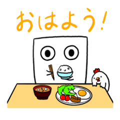 [LINEスタンプ] もめんの日記