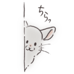 [LINEスタンプ] ちらっと！チンチラ