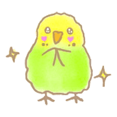 [LINEスタンプ] セキセイインコとニワトリ