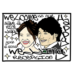 [LINEスタンプ] 結婚式の思い出スタンプ2