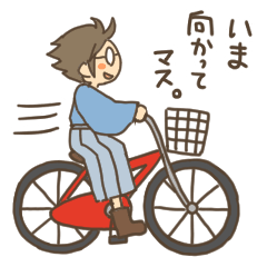 [LINEスタンプ] 赤チャリ商店スタンプ(修正版)