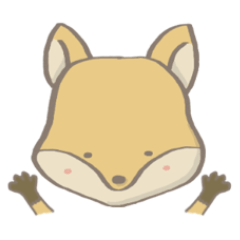 [LINEスタンプ] シロクマの森の仲間 キツネver