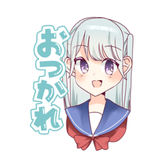 [LINEスタンプ] セーラーツインテちゃんたち