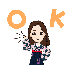 [LINEスタンプ] 私の袴姿アバター