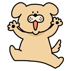 [LINEスタンプ] 犬のいぬきち。