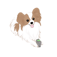 [LINEスタンプ] 毎日使えるパピヨン犬スタンプ2