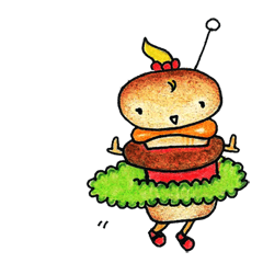 [LINEスタンプ] エニーズバーガー