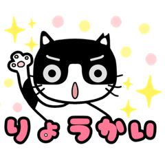 [LINEスタンプ] ハチワレ猫ちゃんスタンプmmy