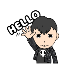 [LINEスタンプ] 髑髏男子