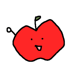 [LINEスタンプ] 日常で使えるりんごちゃん（修正版）