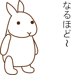 [LINEスタンプ] 相槌を打つウサギとネコ