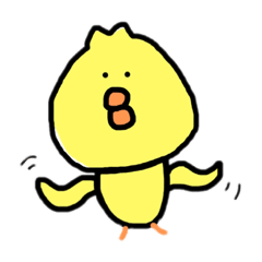 [LINEスタンプ] 真顔のひよこ