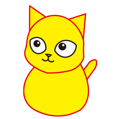 [LINEスタンプ] 黄色いねこの日常