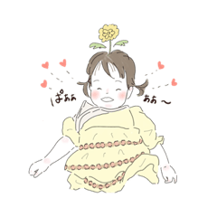 [LINEスタンプ] りんぽぽちゃん