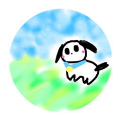 [LINEスタンプ] 犬のルルちゃん 自然編