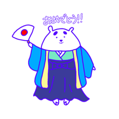 [LINEスタンプ] まろまゆのくま