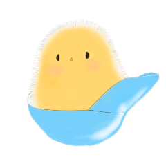 [LINEスタンプ] もふもふひよこちゃん