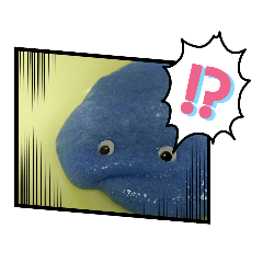 [LINEスタンプ] ブルーヒラメ（スライム）