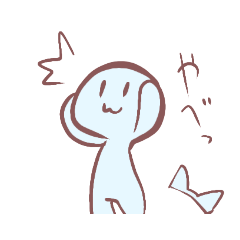 [LINEスタンプ] 青いネコ