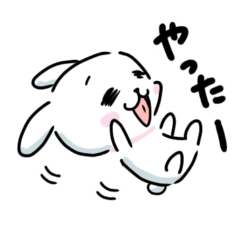 [LINEスタンプ] かわいい うさぎ 敬語あいさつ