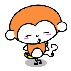 [LINEスタンプ] おさるのゆっちゃん