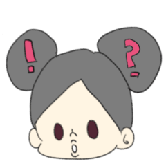 [LINEスタンプ] ポップな顔の子供たち