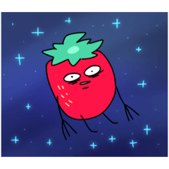 [LINEスタンプ] 農薬入れすぎたっぽいイチゴ小僧