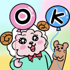 [LINEスタンプ] カラフル かわいい どうぶつたち  ①