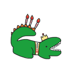 [LINEスタンプ] ワニトカゲとドラゴン