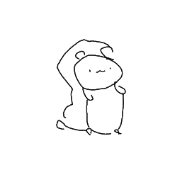 [LINEスタンプ] 虚無羊が自分で自分を描いてみた