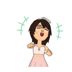 [LINEスタンプ] プールに行くわよ♡