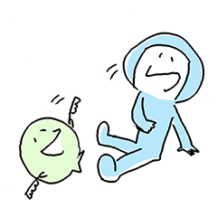 [LINEスタンプ] 宇宙の星から地球に「来ちゃったくん」 2