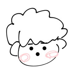 [LINEスタンプ] 適当な顔だ