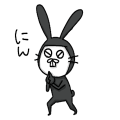 [LINEスタンプ] 忍者のうさぎ