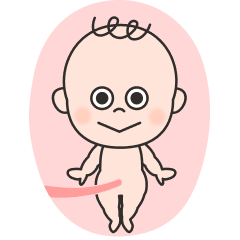 [LINEスタンプ] ごきげん赤ちゃん【胎児編】