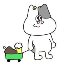 [LINEスタンプ] うしくんです。