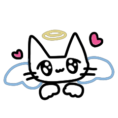 [LINEスタンプ] てんしねこちゃんスタンプ