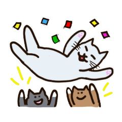 [LINEスタンプ] しろねこみかん 2（観劇＆ライブver.）