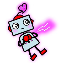 [LINEスタンプ] ごきげんなロボット 1