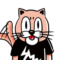 [LINEスタンプ] 肌猫ふくちゃん 日常編