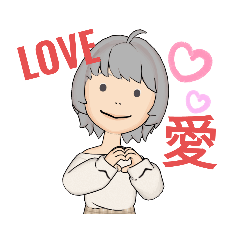 [LINEスタンプ] 癒やし＆個性的な女子のスタンプ