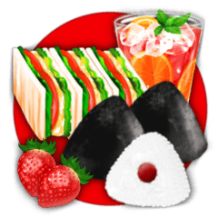 [LINEスタンプ] 好きな食べ物なぁに？