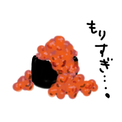 [LINEスタンプ] kobachie食べ物ステッカー