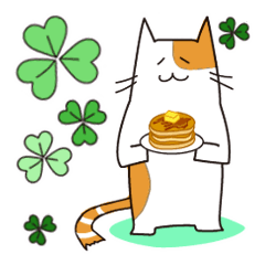 [LINEスタンプ] 二色猫の日常スタンプ(日本語)