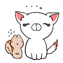 [LINEスタンプ] ゆきちゃんとリス