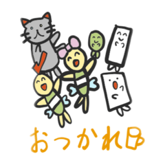 [LINEスタンプ] awaawaキャラクターズ